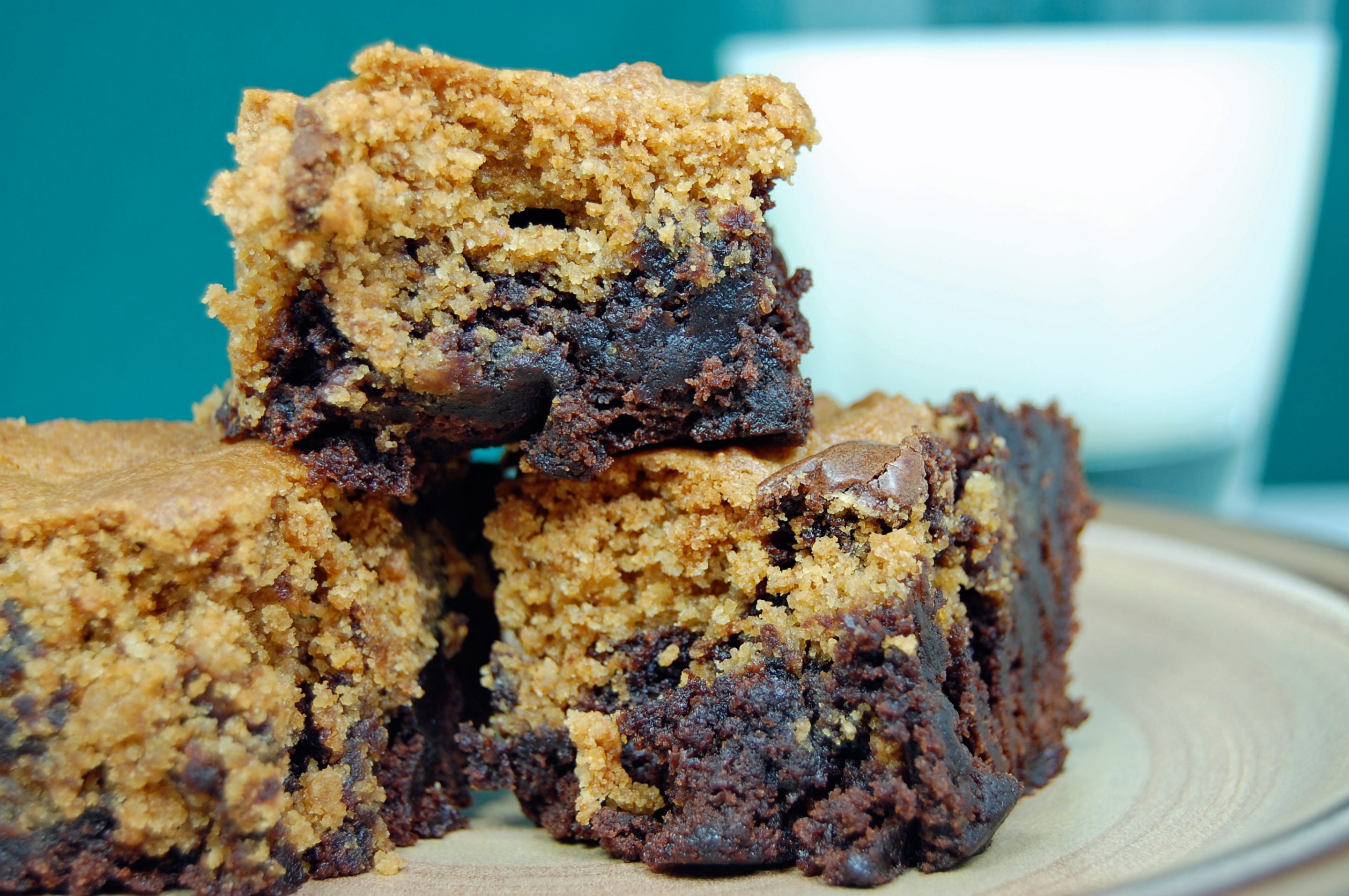 Chocolate & Peanut Butter Cookie Brownies