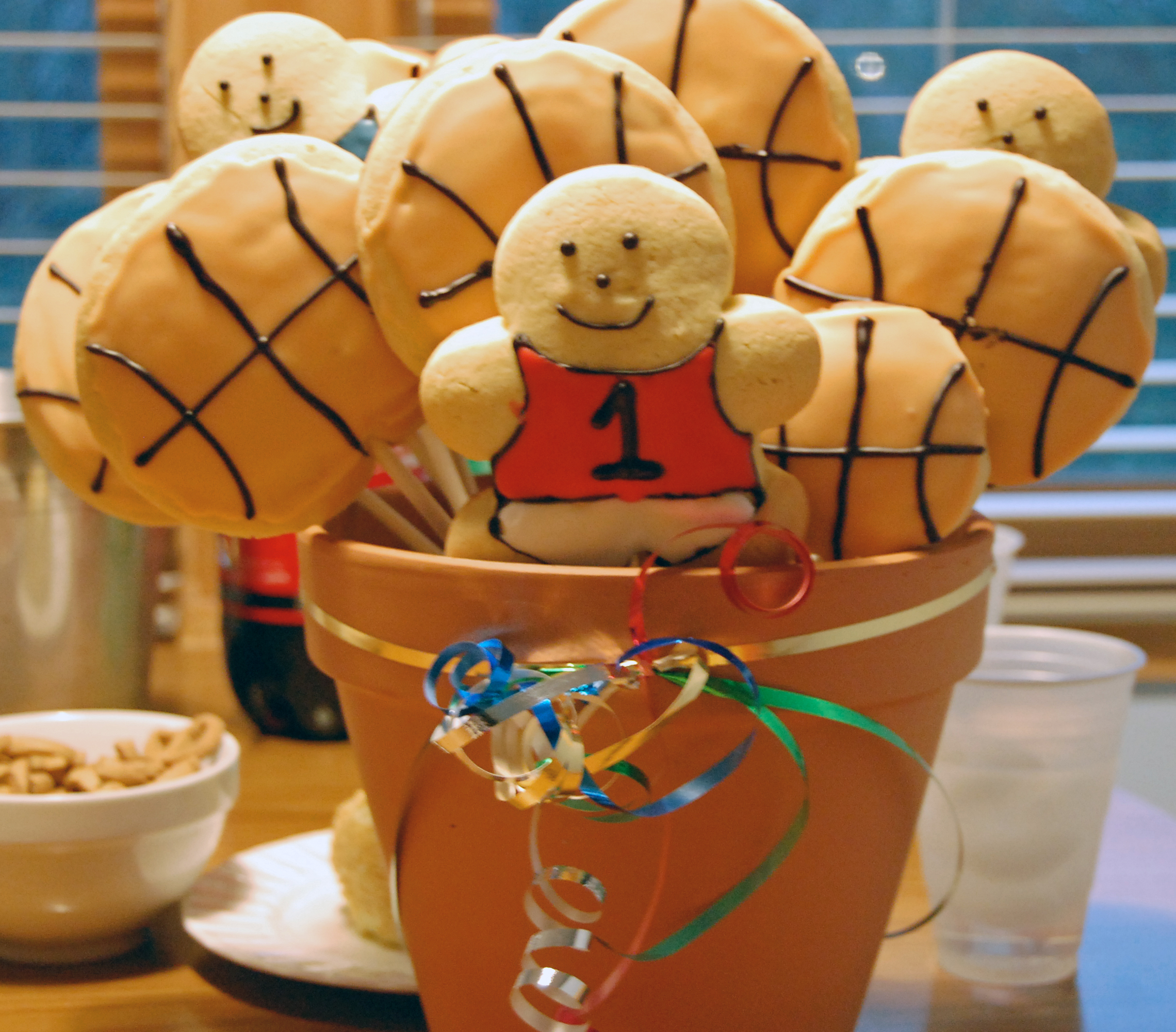 Basketball Cookie Bouquet Basketball Cookie Bouquet