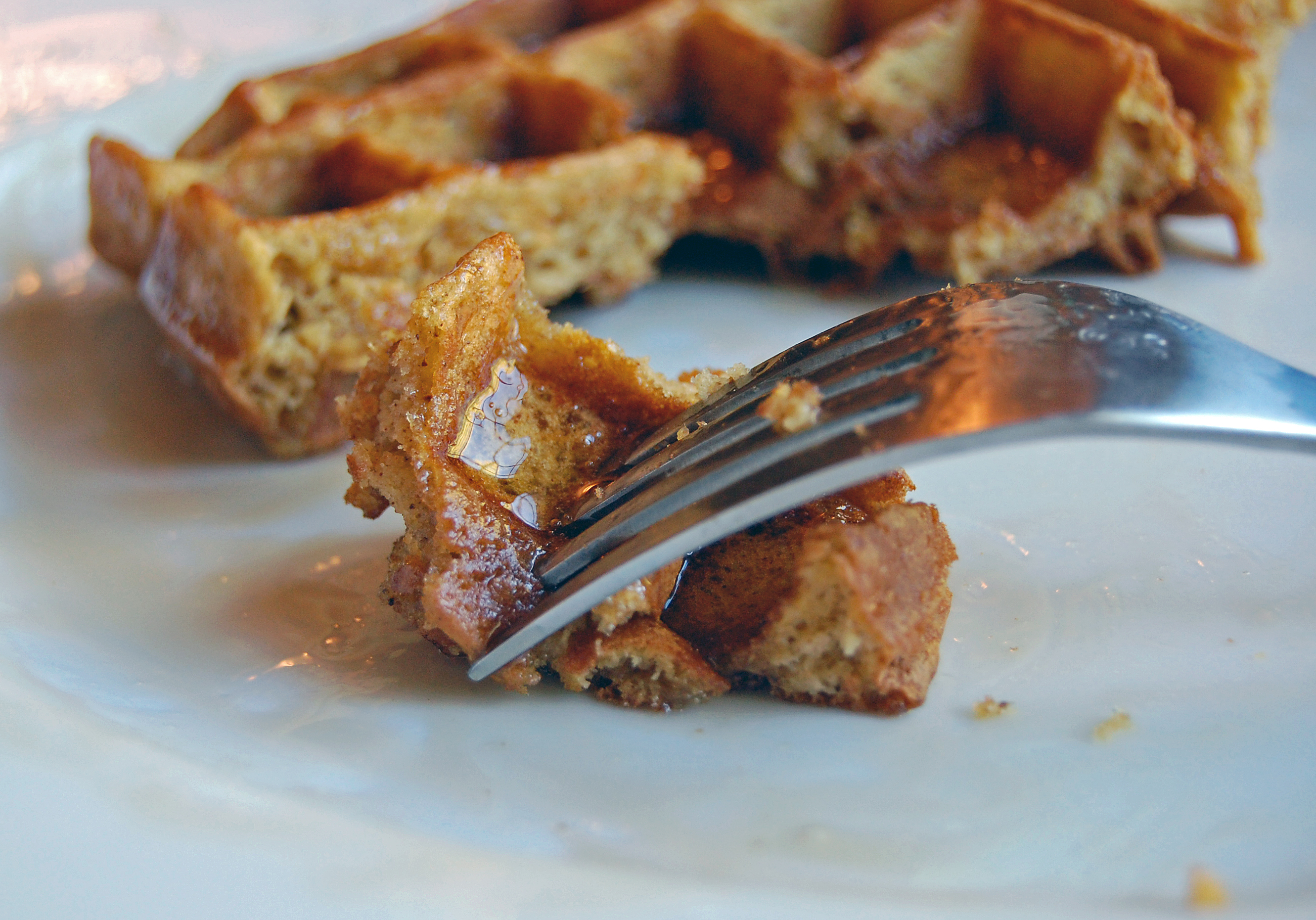 Pumpkin Waffle Bite