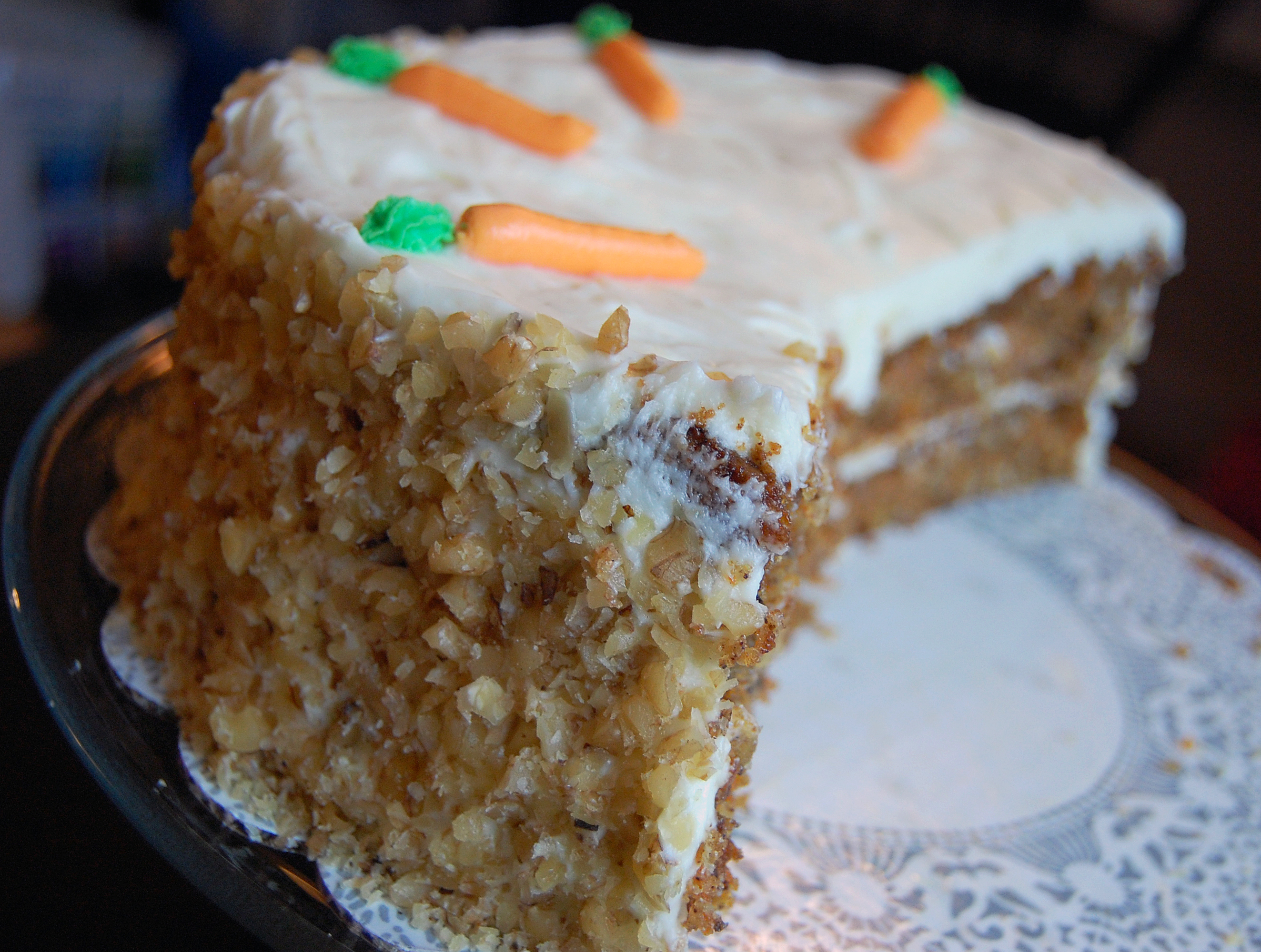 Sliced Carrot Cake Sliced Carrot Cake